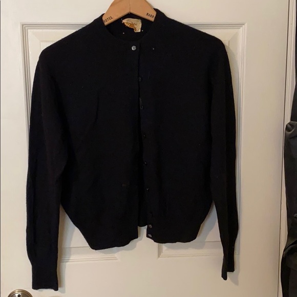 Vintage Sweaters - Vintage black cardigan